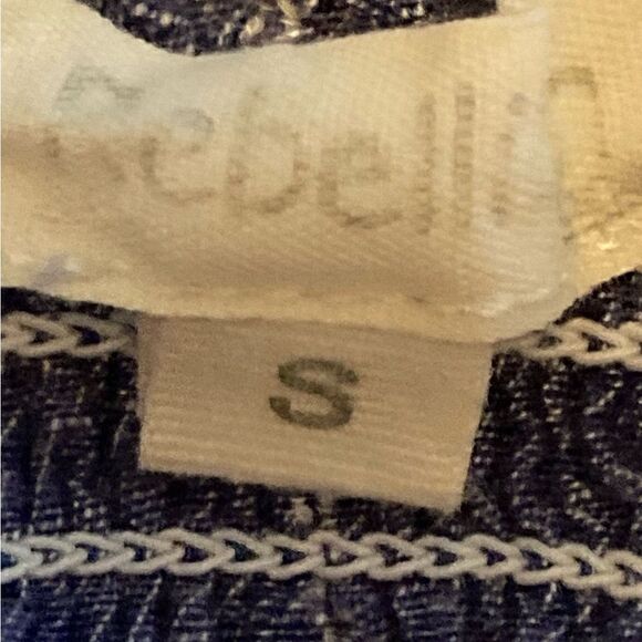 Rebellion Blue & white striped sundress Small - Picture 4 of 5